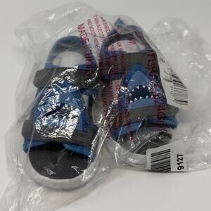 Carter's Futura Light Up Shark Sandals - Blue/Grey - 7 - New with tags